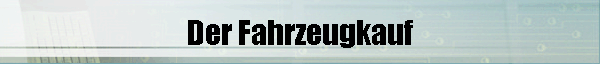 Der Fahrzeugkauf